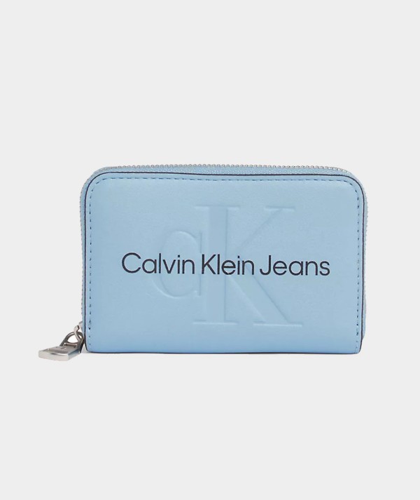 Calvin Klein Jeans Portafoglio Con Zip Integrale Con Logo RFID Donna
