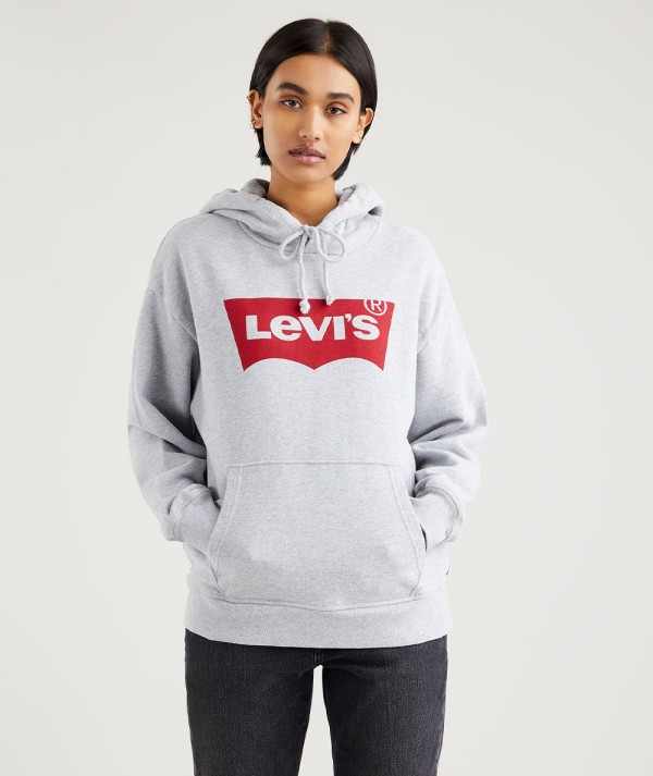 Levi's® Felpa con cappuccio Graphic Standard Grey Donna