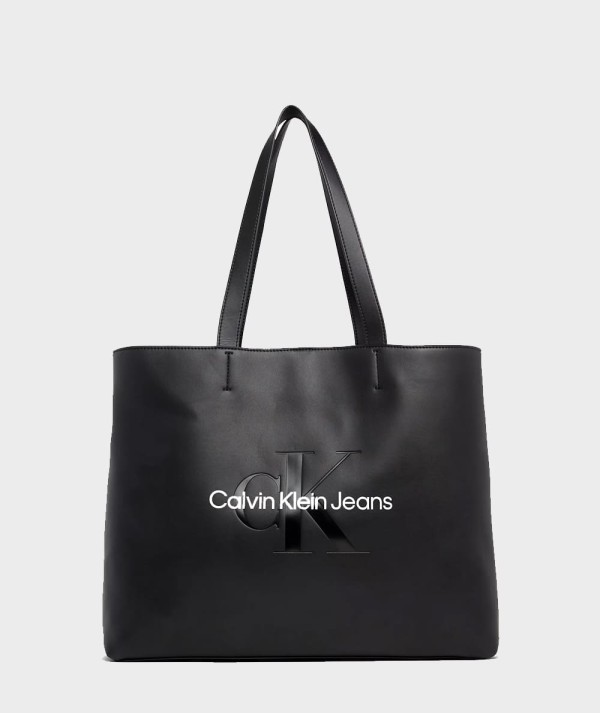 Calvin Klein Jeans Borsa Tote Slim Nera Donna
