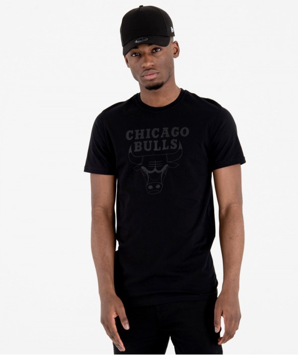 New Era T-Shirt Chicago Bulls Team Logo Nera Uomo