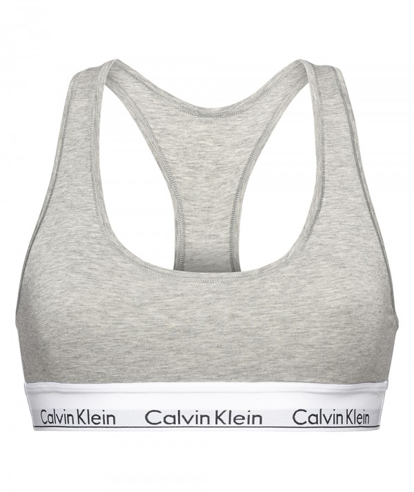 Calvin Klein Bralette Brasserie Underwear modern cotton grigia