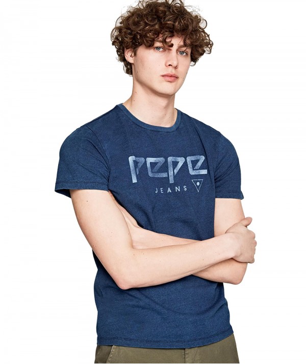 Pepe Jeans T-Shirt Dennis Uomo Colore blu Navy