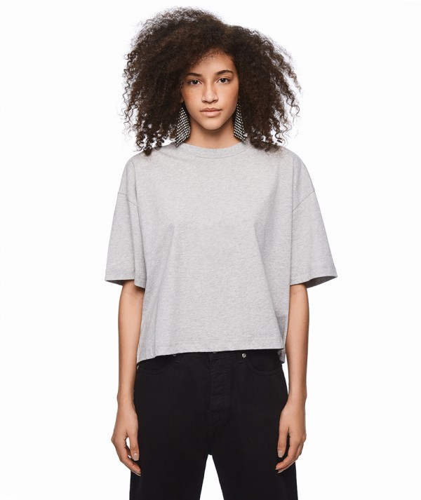 Dua Lipa X Pepe Jeans T-shirt Mimi Crop Donna Colore grigio