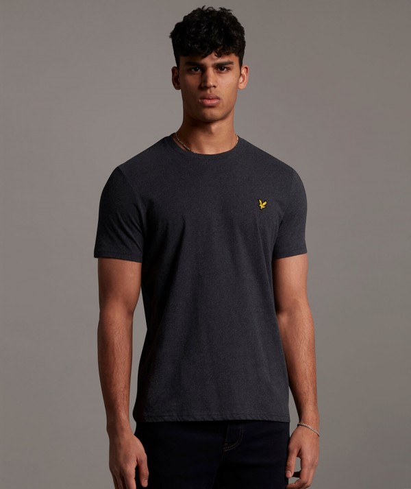 Lyle & Scott T-Shirt basica Uomo in cotone - colore grigio scuro
