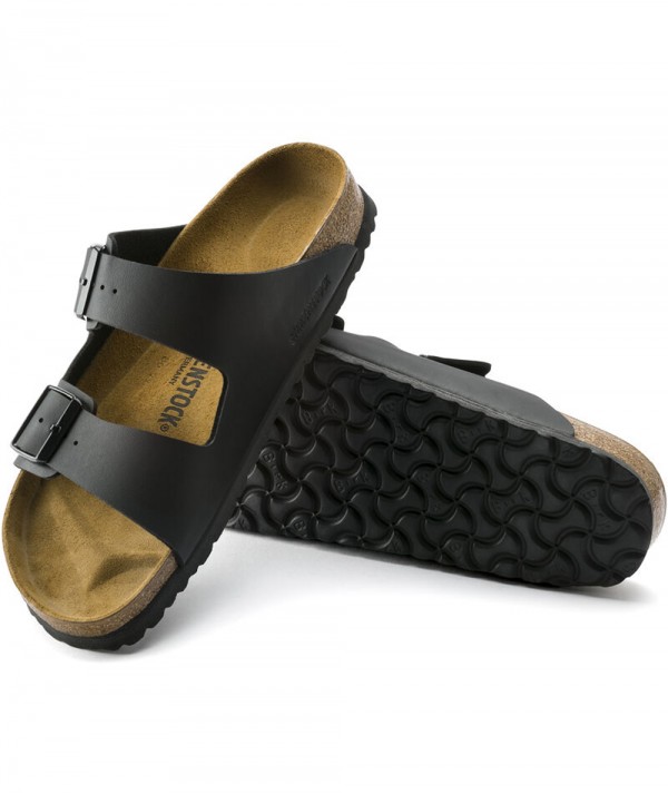 Birkenstock sandalo estivo Arizona Birko-Flor® Calzata Stretta colore Nero