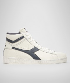 Diadora Sneakers Game L High Waxed Uomo Bianco/Blu