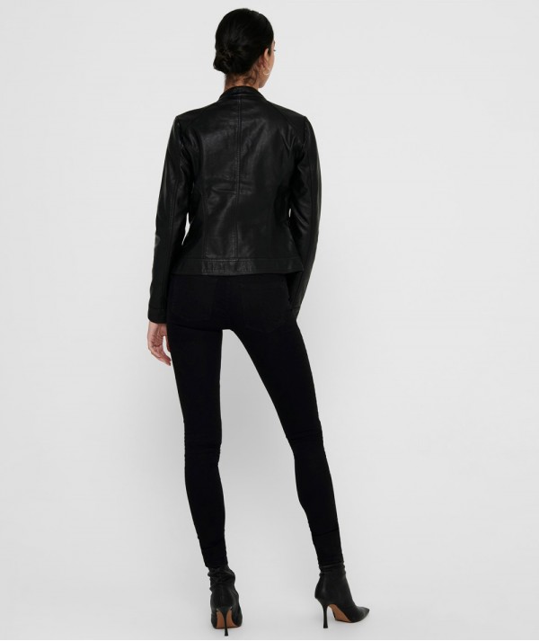 Only Giacca ONLBANDIT Faux Leather Biker Donna