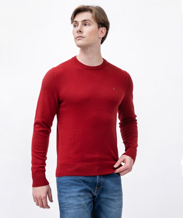 Tommy Hilfiger Pullover Pima Cotton Cashmere Uomo Colore Rosso
